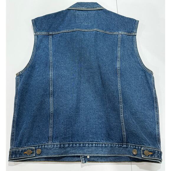 Vintage Guide Gear Vest Mens Biker Denim Vest Size X-Large (13) - Picture 5 of 8